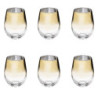 Lot de 6 verres "Arya" - Doré - 54 cl