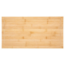 Cache plaque en bambou - Beige - L 52 x l 28 cm