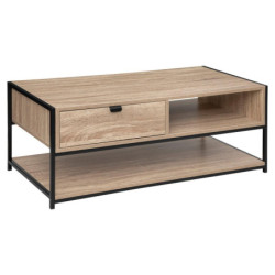 Table basse effet chêne...