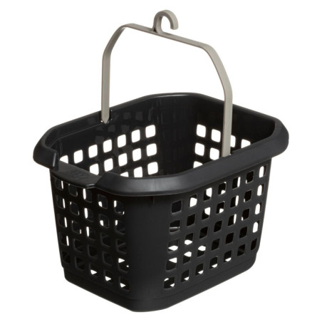Panier pour pinces à linge "Hugger" - Gris - L 17 x l 22,5 x H 13,5 cm