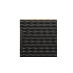 Cabinet haut cubique - H 35 x L 35 x P 19 cm - Wavy Black