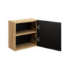 Cabinet haut cubique - H 35 x L 35 x P 19 cm - Wavy Black