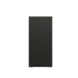 Cabinet haut - Placard de salle de bain 3 étagères - H 75 x L 35 x P 19 cm - Wavy Black