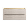 Meuble sous-vasque à tiroirs 120 cm - H 57 x L 120 x P 46 cm - Splendor beige