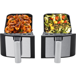 Airfryer XXL à double compartiments - 2 x 8L - 2400W