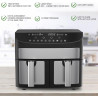 Airfryer XXL à double compartiments - 2 x 8L - 2400W