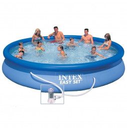 Kit piscine autoportante Easy set - 4,57 m x 0,84 m - Intex