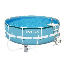 Kit piscine tubulaire ronde - Metal Frame - 4,57 m x 0,84 m - Intex