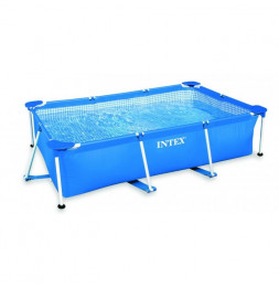 Piscine tubulaire rectangulaire - Metal Frame - 2,20 m x 1,50 m x 0,60 m - Intex