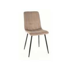 Chaise en velours "Alan" -...