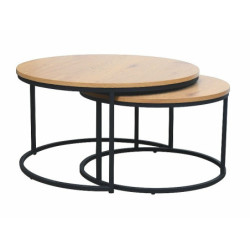 Set de 2 tables basse ronde...