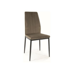 Chaise en velours "Atom" -...