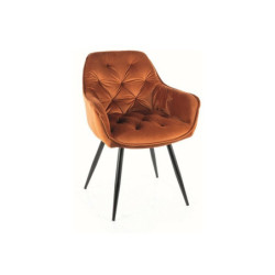 Chaise en velours "Cherry"...