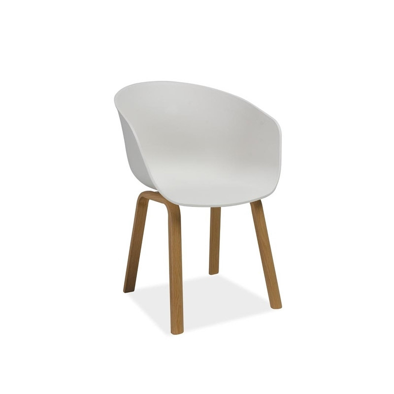 Chaise "Ego" - Blanc - l 59 x H 78 cm