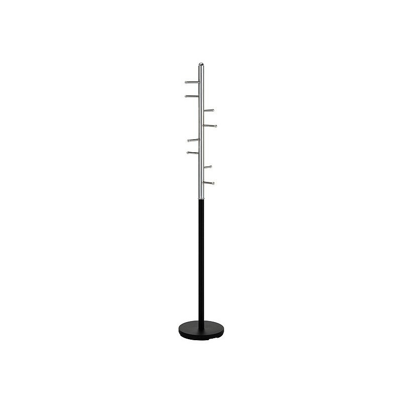 Porte-manteaux "Ferro" - Argenté/Noir - H 173 cm