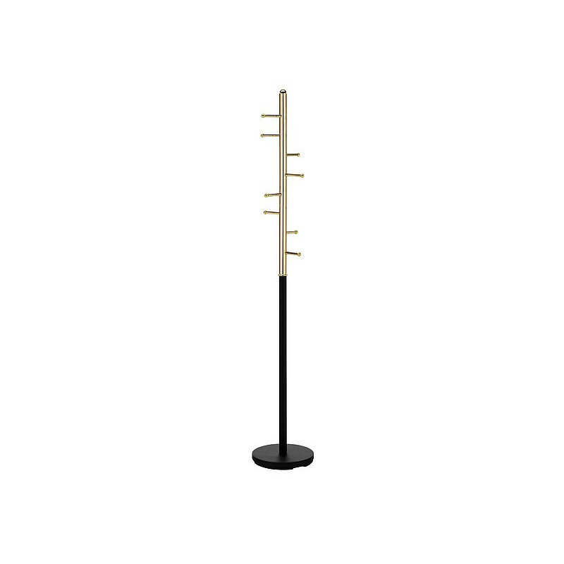Porte-manteaux "Ferro" - Doré/Noir - H 173 cm