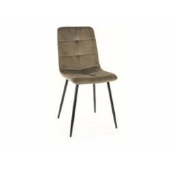 Chaise en velours "Ivo" -...