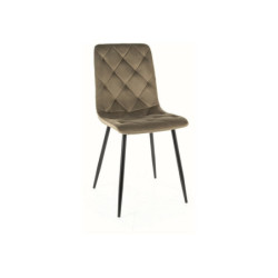 Chaise en velours "Jerry" -...