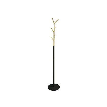 Porte manteaux en métal - Noir/Doré- H 174 cm