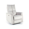 Fauteuil extensible en velours "Neptun" - Velvet - Gris clair - l 76 x H 96 cm