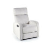 Fauteuil inclinable en velours "Olimp" - Velvet - Gris clair - l 72 x H 101 cm