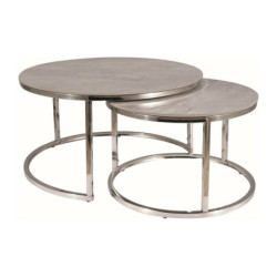 Set de 2 tables basse effet...