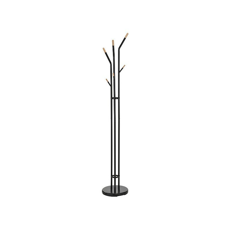 Porte-manteaux "Sander" - Noir/Doré - H 179 cm