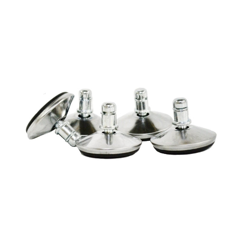 Pied pour chaises pivotantes - Argenté/Noir - D 5 cm