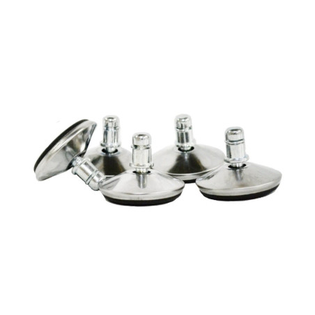 Pied pour chaises pivotantes - Argenté/Noir - D 5 cm