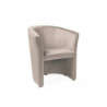 Fauteuil en velours "TM-1" - Beige - l 60 x H 76 cm
