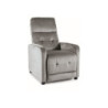 Fauteuil inclinable en velours "Otus" - Velvet - Gris foncé - l 66 x H 100 cm