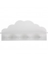 Patère nuage 4 crochets - 48 x 22 x 12 cm - Blanc