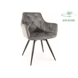 Chaise en velours "Mango" -...