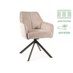 Chaise en tissu "Notti" -...