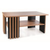 Table basse "Evita" - Marron chêne/Noir - L 100 x l 60 cm