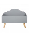 Coffre de rangement nuage - L 58 cm x P 28 cm x H 45 cm - Gris