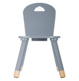 Chaise pour enfants - Nuage - 30 x 50 x 30 cm - Gris