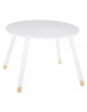 Table pour enfants - Douceur - 60 x 60 x 43 cm - Blanc