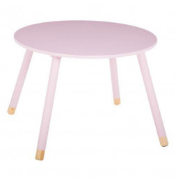 Table pour enfants - Douceur - 60 x 60 x 43 cm - Rose