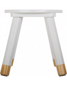 Tabouret - Douceur - 24 x 26,5 x 24 cm - Blanc