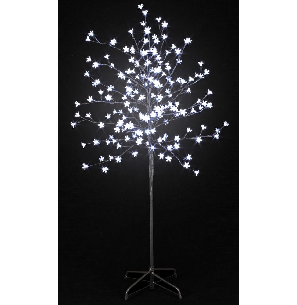 Arbre lumineux 200 LEDs - Blanc - 150 cm - Décoration de Noël