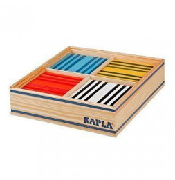 Kapla - Coffret Octocolor 100 planchettes colorées en pin des landes - Jeu pour enfant