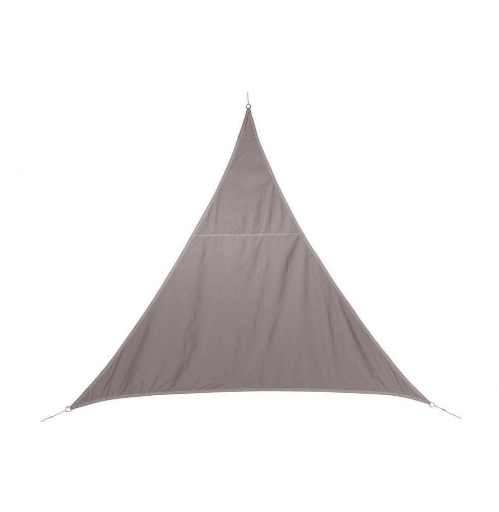 Toile solaire triangle "Curacao" - 200 x 200 x 200 cm - Polyester - Taupe