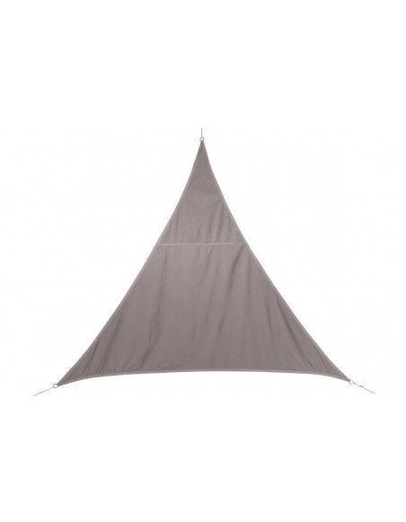 Toile solaire triangle "Curacao" - 200 x 200 x 200 cm - Polyester - Taupe