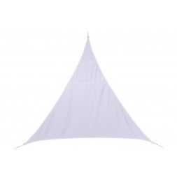 Toile solaire triangle "Curacao" - 200 x 200 x 200 cm - Polyester - Blanc