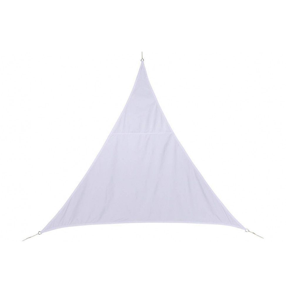 Toile solaire triangle "Curacao" - 200 x 200 x 200 cm - Polyester - Blanc