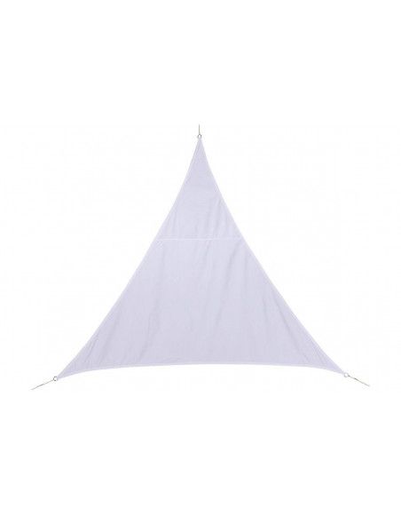 Toile solaire triangle "Curacao" - 200 x 200 x 200 cm - Polyester - Blanc