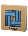 Kapla - Coffret planchettes + livre d'art - Bleu - Jeu de construction