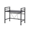 Etagère Réglable de Cuisine en Métal Noir | Largeur extensible 40-60 cm x P 32 x H 47 cm | Support max 120 kg