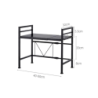 Etagère Réglable de Cuisine en Métal Noir | Largeur extensible 40-60 cm x P 32 x H 47 cm | Support max 120 kg